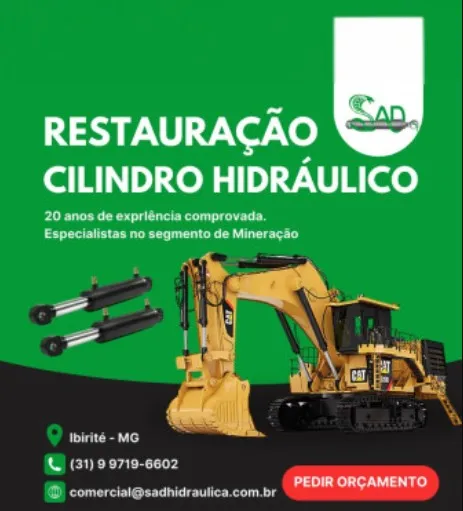 Imagem ilustrativa de Cilindros Hidráulicos Para Equipamentos De Construção