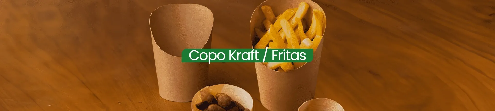 Imagem Ilustrativa de Copo Kraft / Fritas