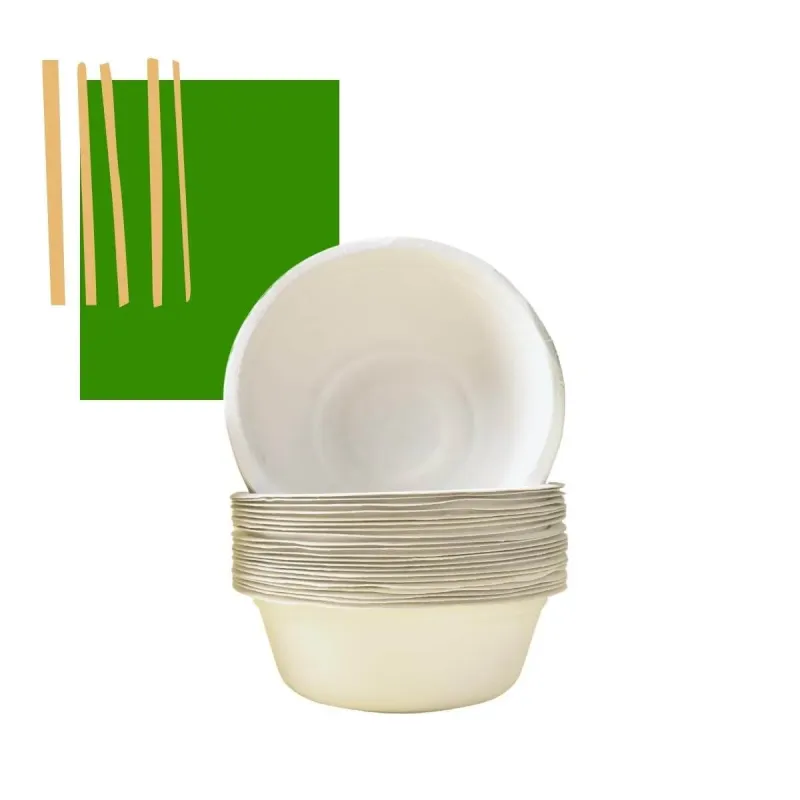 Bowl Bagaço Cana de Açúcar Biodegradável 350ml - 125un