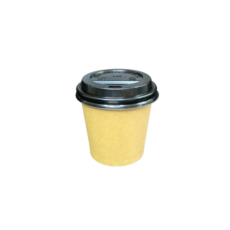 Copo Fibra Bambu 200ml Bio com Tampa Bico Preta - 1.000un