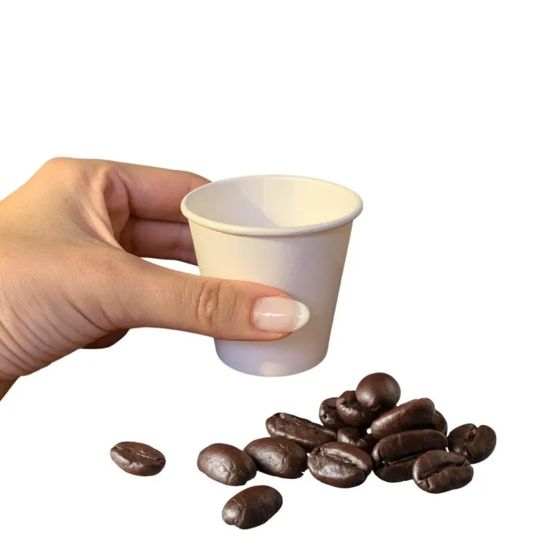 Copo Papel Branco 110ml Biodegradável Térmico - 1.000un