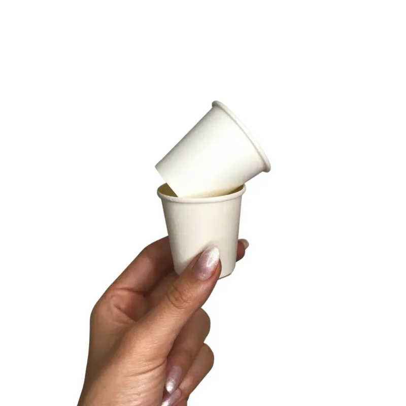 Copo Papel Branco 60ml Biodegradável Térmico - 100un