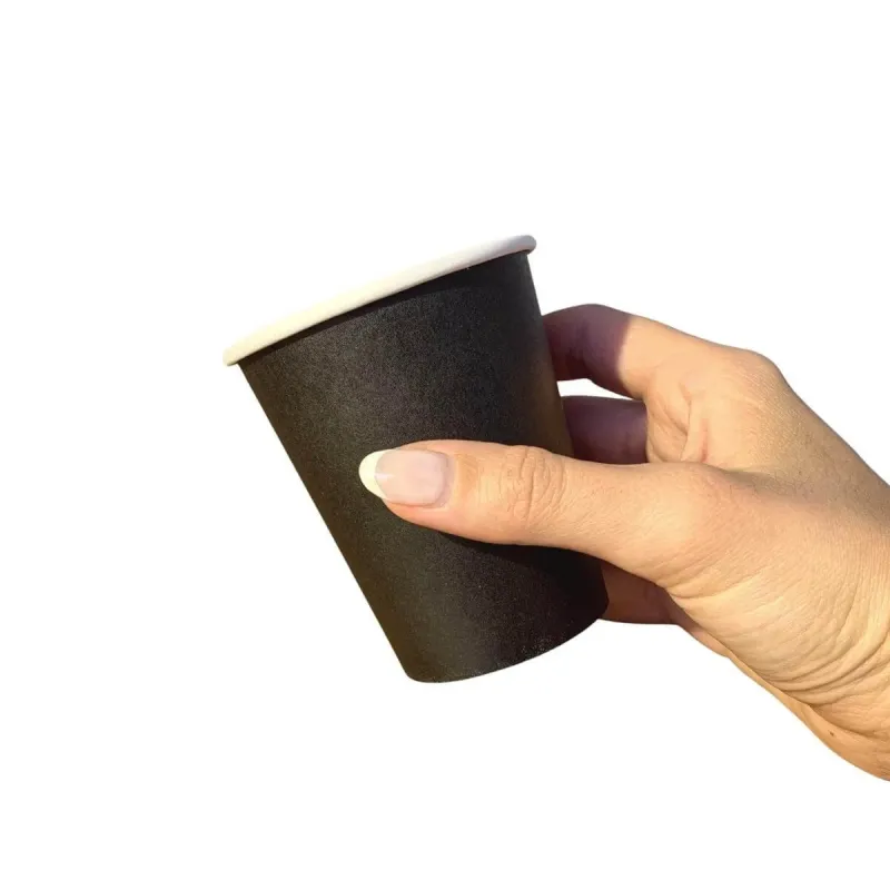 Copo Papel Preto 200ml Biodegradável Térmico - 1.000un
