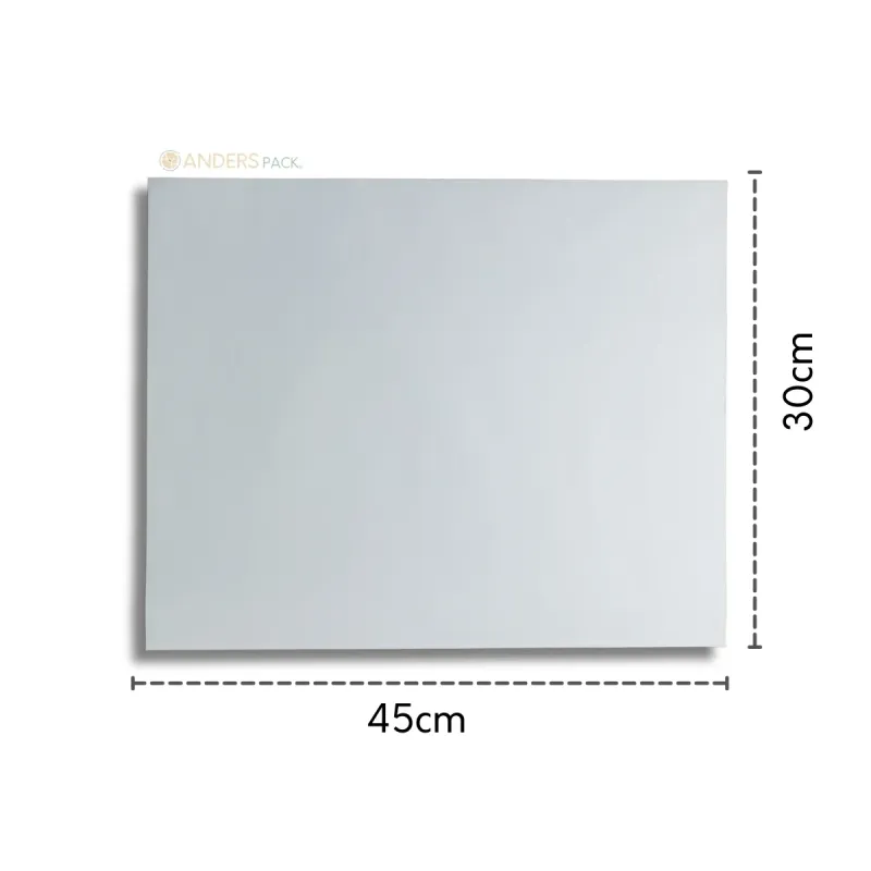 Papel Acoplado Branco Metalizado Térmico 30x45 - 2.500un