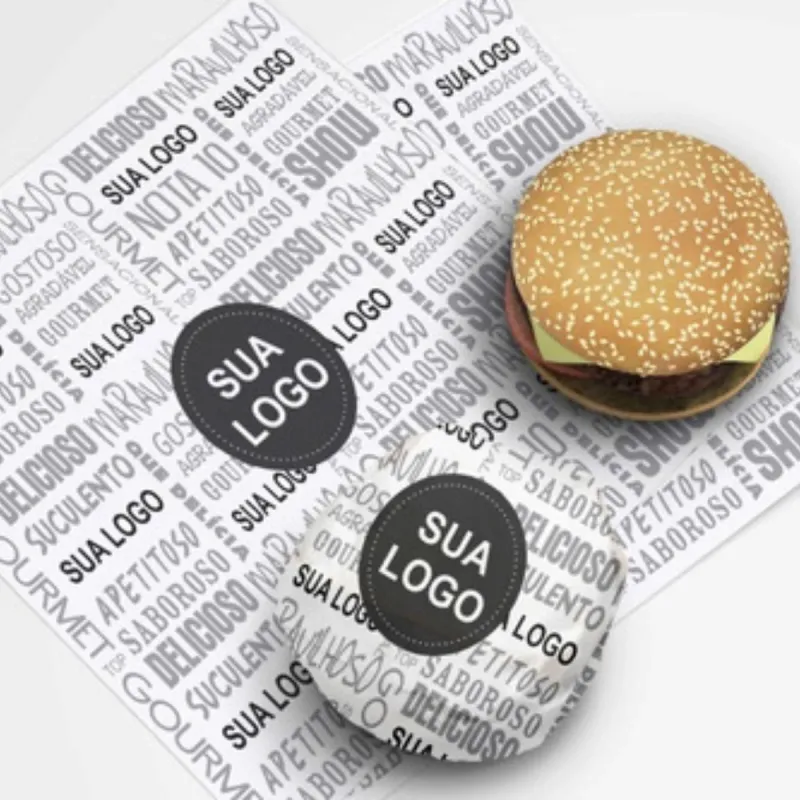 Papel Acoplado Personalizado 30x38cm Para Lanche - 5.000un
