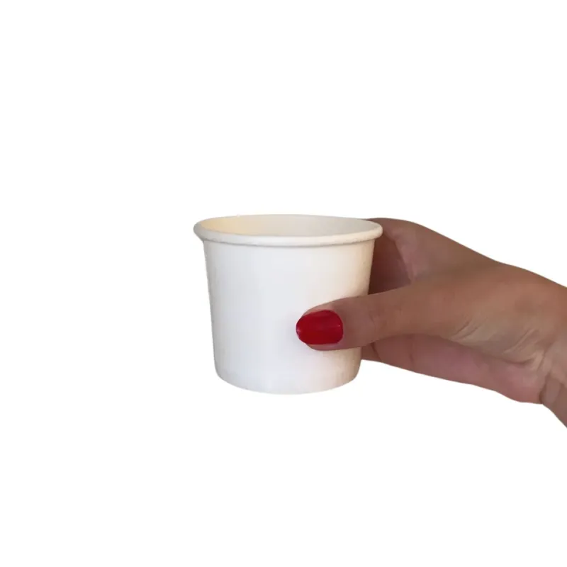 Pote Papel Branco 160ml Biodegradável Térmico - 1.000un