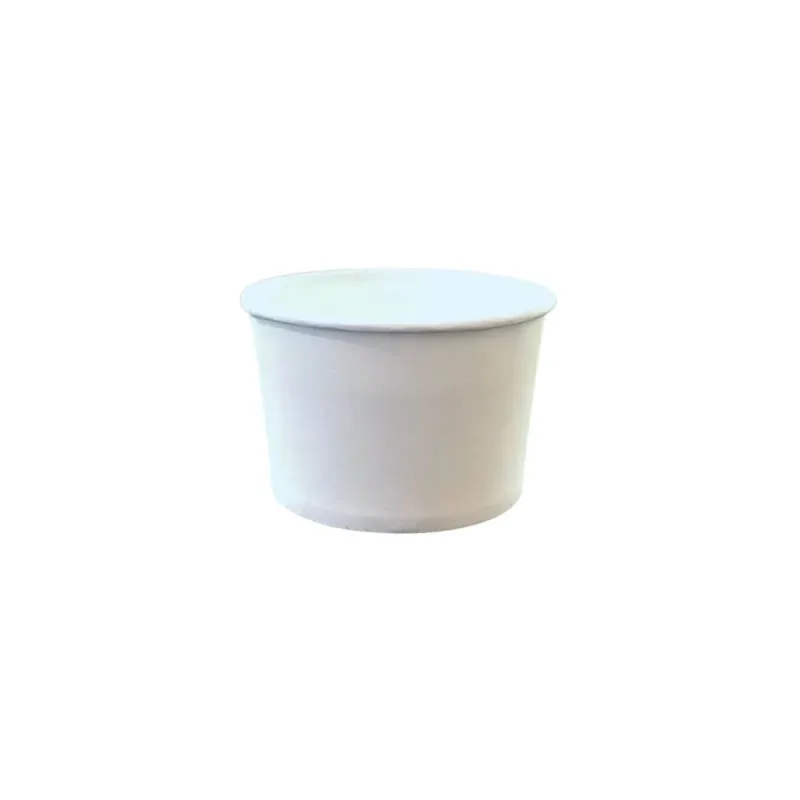 Pote Papel Branco 250ml Biodegradável Térmico - 600un