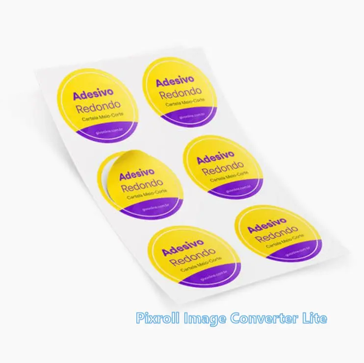 Imagem ilustrativa de Rótulos Adesivos Couchê Brilho